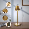 thumbnail image 3 of Cordless LED Desk Lamp, Rechargeable Table Light with 3 Levels of Brightness Dimmable for Outdoor Portable Use, Suitable for Restaurant Dining, Patio Study, Reading, Set of 2 in Bronze, 3 of 4
