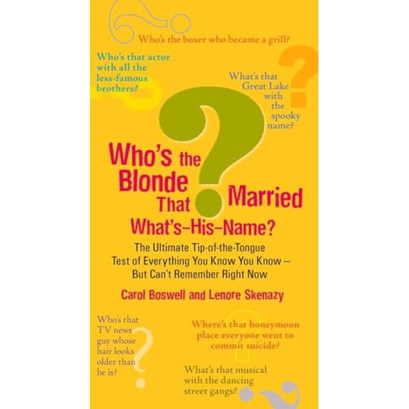 PreOwned Who's the Blonde That Married What'sHisName? The Ultimate