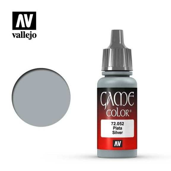 Vallejo Game Color Silver Paint, 17ml Multi-Colored
