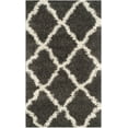 thumbnail image 6 of SAFAVIEH Daley Geometric Plush Shag Area Rug, Dark Grey/Ivory, 3' x 5', 6 of 9