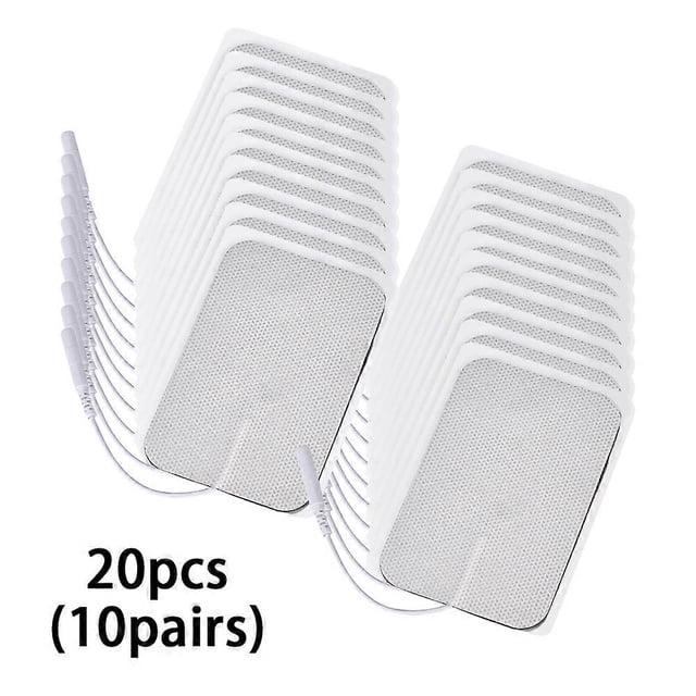 20/50pcs 9x5cm 2mm Plug Reusable Tens Electrode Pads for Digital Acupuncture Therapy Massager Electric Muscle Stimulator