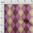 thumbnail image 2 of oneOone Cotton Cambric Beige Fabric Argyle Craft Projects Decor Fabric Printed By The Yard 42 Inch Wide, 2 of 4