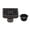 Bronze, variant on Kingston Brass BSF9771MB Watercourse Scroll 4-Inch Brass Square Grid Shower Drain with Hair Strainer in Matte Black