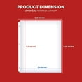 thumbnail image 3 of Clear Sheet Protectors, 8.5" x 11", 100 Pack, Durable, Top Load,Reinforced Holes, Acid-Free/Archival Safe, 3 of 6