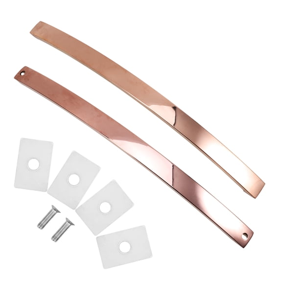 GOOHOCHY Metal Shower Door Handle Silver 1 Set 18.1x1.2x0.4in