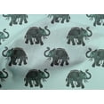 thumbnail image 4 of oneOone Organic Cotton Voile Fabric Elephant Block Printed Fabric 1 Yard 42 Inch Wide, 4 of 4