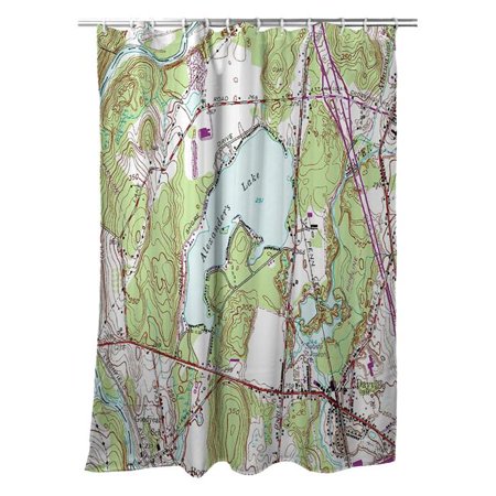 Betsy Drake Sh469 70 X 72 In Alexanders Lake 44 Ct Nautical Map