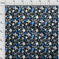 thumbnail image 3 of oneOone Polyester Spandex Medium Blue Fabric Poker Card Sewing Craft Projects Fabric Prints By Yard 56 Inch Wide, 3 of 4