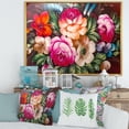 thumbnail image 2 of Vintage Vibrant Yellow and Red Flower Still Life III 40 in x 30 in Framed Painting Canvas Art Print, by Designart, 2 of 5