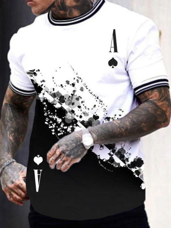 men T-shirt short-sleeved casual 