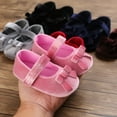thumbnail image 2 of Yoyauz Baby Girl Mary Jane Shoes Anti Slip Rubber Sole Ballet Slippers Princess Dress Wedding Shoes Newborn Kids Shoes Toddler Shoes（0-12 Month）, 2 of 8