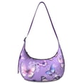thumbnail image 1 of Romantic Butterfly Print Crossbody Purse – Artistic Watercolor Design, Adjustable Strap, Perfect for Summer and Spring Outings, 1 of 5
