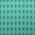 thumbnail image 1 of Ahgly Company Machine Washable Indoor Square Abstract Turquoise Blue Contemporary Area Rugs, 4' Square, 1 of 4