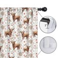 thumbnail image 4 of Blackout Kids Curtains,White Highland Cow Flower Butterfly Pattern Childrens Insulated Curtains Set Of 2,Bedroom Essentials,Toddler Room Decor 42"x63", 4 of 5