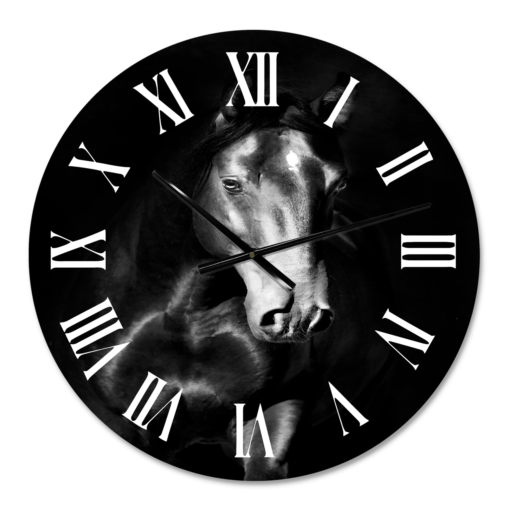 Designart 1 in Quartz Farmhouse Wall Clock