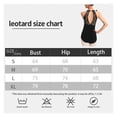 thumbnail image 3 of Women's Ballet Dance Leotard Halter Neck Elegant Leotard With Elegant Keyhole Back,Soft Chest Lining Ballet Clothes, 3 of 3