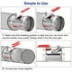thumbnail image 5 of Damper de retroceso manual de volumen de conducto HVAC Uxcell, damper de ramificación de conducto de flujo de aire de 4", 5 of 7