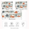 thumbnail image 2 of Yayeee Pillowcase Standard Size Set of 2 Satin Wrinkle Resistant Pillow Case, Cartoon Orange Houses, 2 of 7
