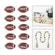 thumbnail image 5 of 10 Uds. de pequeñas , pelota de Rugby, suministros , abalorio artístico, espaciador suelto, bricolaje, para joyas, Baoblaze Cuentas de madera ovaladas, 5 of 8