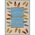 thumbnail image 1 of Couristan 21281009020040T 2 x 4 ft. Outdoor Escape Sandals Rug - Sand & Multicolor, 1 of 3