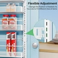 thumbnail image 4 of Over the Door Pantry Organizer - 8 Tier Adjustable Pantry Door Spice Organizer, Large Capacity Hanging Door Spice Rack for Kitchen Pantry Organizers and Storage (White, 17"W x 6"D x 69"H), 4 of 9