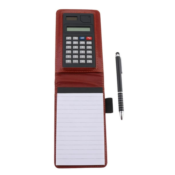 Cuaderno clásico A7 ancho y grueso con lazo para bolígrafo, tapa piel sintética, 30 hojas Rojo marrón Zulema Bloc de notas de bolsillo