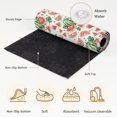 thumbnail image 3 of Hallway Runner Rug 2x6ft Watermelon Washable Runner Rug Non Slip Soft Non-Shedding Low-Profile Watercolor Summer Fruits Green Palm Leaves Long Bathroom Floor Carpet Rugs for Kitchen Entryway Bedside, 3 of 8
