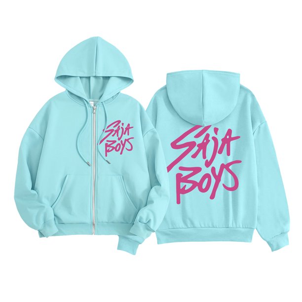 Moonsky Sudadera con capucha de moda para mujer de la cantante pop Dem/0n HUNTR/X con jersey corto, suave y cómoda, top de manga larga para uso informal en primavera, otoño e invierno. S