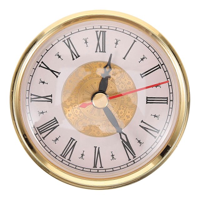 Inlaid Clock Head Round Clock Head Vintage Clock Head Roman Number Clock Head with Clock Movement