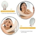 thumbnail image 2 of Espejo de mano de doble cara con aumento y mango ajustable., 2 of 6