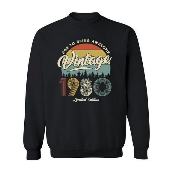 Awesome Vintage 1980's Sweatshirt Women -Image by Shutterstock, Female XX-Large
