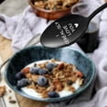 thumbnail image 4 of 2Pcs Black Cereal Spoon Gifts for Him Her Mens Valentine's Day Birthdays Thanksgiving Christmas Gifts Stocking Stuffers,I Cerealsly Love You Spoon Valentines Day Gifts., 4 of 6