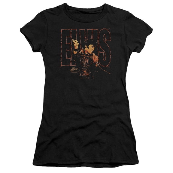 Elvis Presley Take My Hand Junior Women's Sheer T-Shirt Black