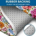 thumbnail image 4 of Pioneer Flower Floral Print Pattern Bathroom Rugs Sets 3 Piece,Toilet Cover Set,Absorbent Non Slip Bathroom Mats Sets with U-Shaped Contour Rug Toilet Rug Set, 4 of 5