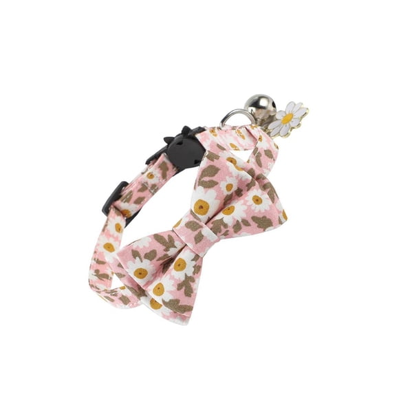 Collar de gato Greeniant con pajarita y campana ajustable para gatito cachorro Numero 5