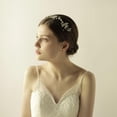 thumbnail image 3 of Handmade Vintage Shell Flower Crystal Wedding Bridal Hair Vines Headband, 3 of 8
