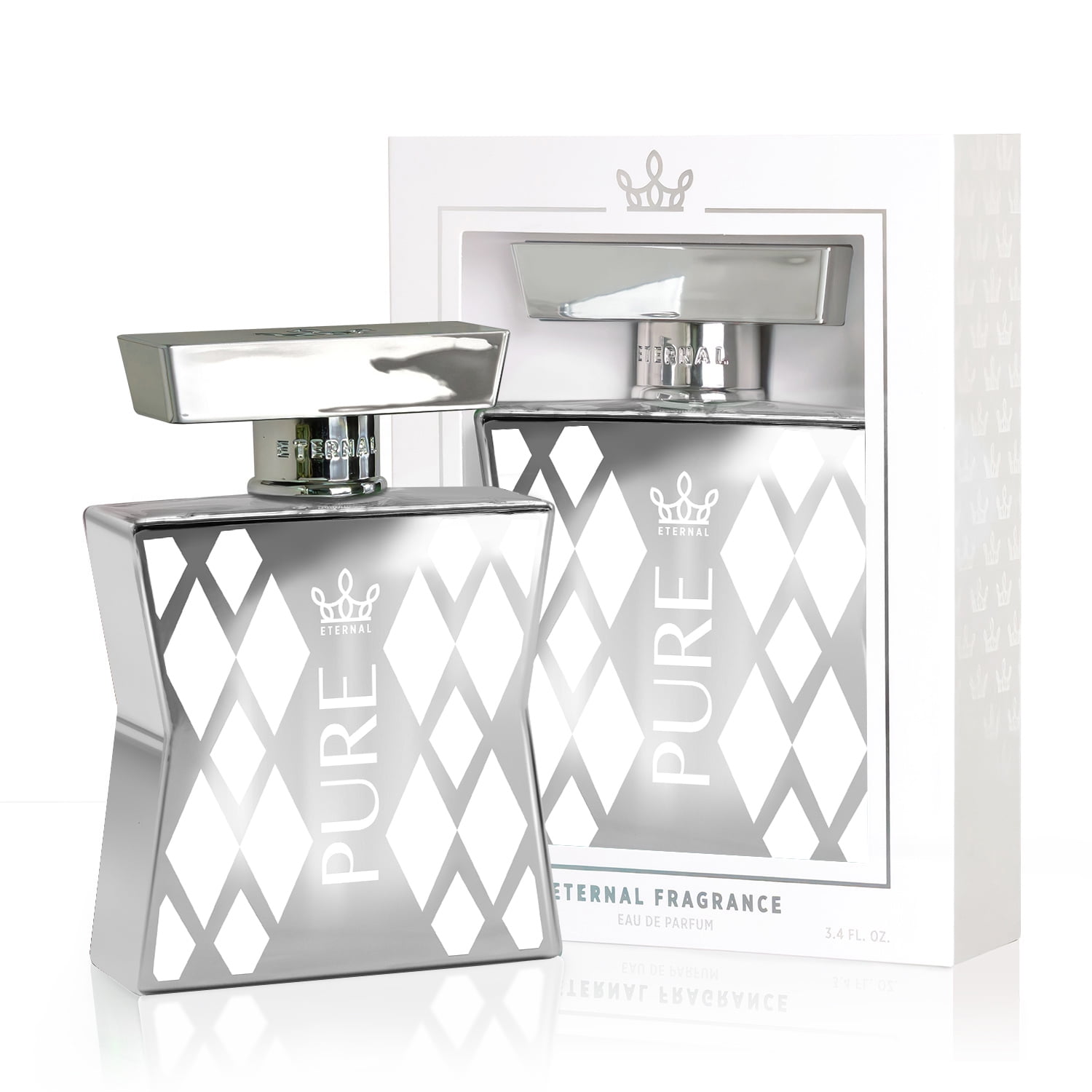 Eternal Fragrance PURE, Clean Citrus, Elegant Woody Aromatic Eau de Parfum, Inspired by Iconic Blue de Cologne for Men, 3.4 oz (100ml) Spray