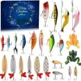 thumbnail image 1 of Fishing Lures Kit Fishing Set Advent Calendar Blind Box Creative Fishing Lover Christmas Gift Set, 1 of 6