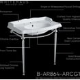 thumbnail image 5 of Britannia Large Rectangular Sink Console with Front Towel Bar and Single Faucet Hole Drill, 5 of 6