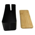 thumbnail image 4 of Cable Boxes,Large Cable Organiser Box with Wooden Lid for Cables Management Box C, 4 of 9