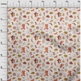 thumbnail image 3 of oneOone Cotton Silk Orange Fabric Cowboy Craft Projects Decor Fabric Printed By The Yard 42 Inch Wide-aA, 3 of 5