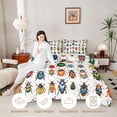 thumbnail image 3 of Erosebridal Dreamy Beetles Twin Comforter Sets,Bug Collection Theme Bedding Set,White Green,Reversible,2pcs,1 Comforter and 1 Pillowcase, 3 of 7
