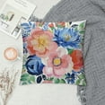 thumbnail image 2 of ONETECH  Peony Flower Throw Pillow Covers Watercolor Pink Floral Decorative Throw Pillow Cases Soft Outdoor Cushion Covers for Sofa Couch Bedroom Home Decor, 2 of 5