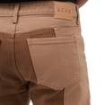thumbnail image 4 of Jeans de mezclilla MCHK 8067. Cropped, Diseño bicolor, Color tabaco y arena. Para hombre, 4 of 5