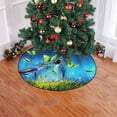 thumbnail image 2 of FMSHPON Magic Flying Butterflies Xmas Christmas Tree Skirt Stand Mat for Holiday Party Decoration Indoor Outdoor 48 inches, 2 of 3