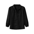 thumbnail image 4 of Endives Womens Tops Tie Up Blouse Casual Top Elegant Loose Ladies Shirts Thin Breathable Tops Spring Summer, 4 of 6
