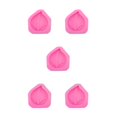 thumbnail image 2 of Inteprter Molde de Fondant lavable reutilizable portátil con forma de melocotón, molde de silicona para galletas y galletas de restaurante, Type2, 2 of 6