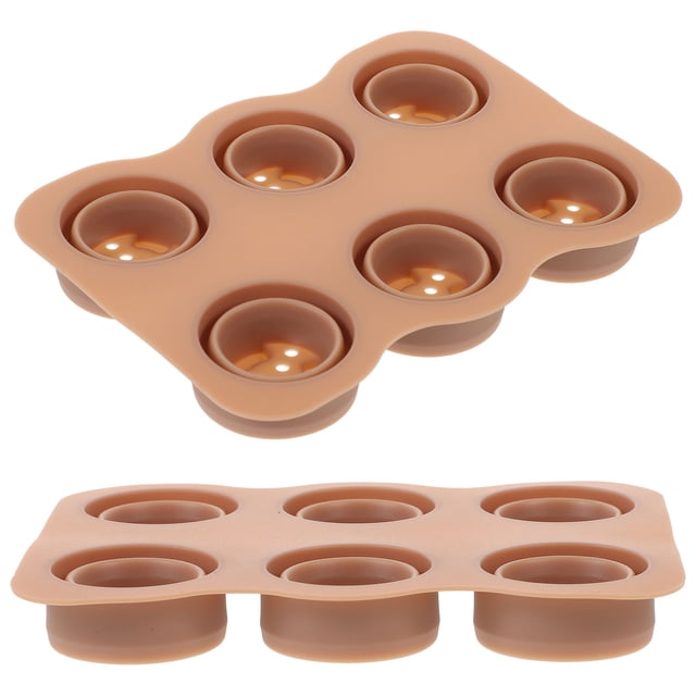 unbranded 2Ud De Germinación De Silicona Chocolate Para Jardín Con 6 Agujeros Y Tapa