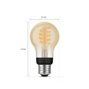 Philips Hue 1-Pack A19 E26 Filament Standard, Black