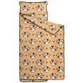thumbnail image 2 of Cow and Heart Yellow Pattern Toddler Nap Mat with Pillow & Blanket, Soft Sleeping Mat for Preschool Daycare Travel Sleepovers, 2 of 6